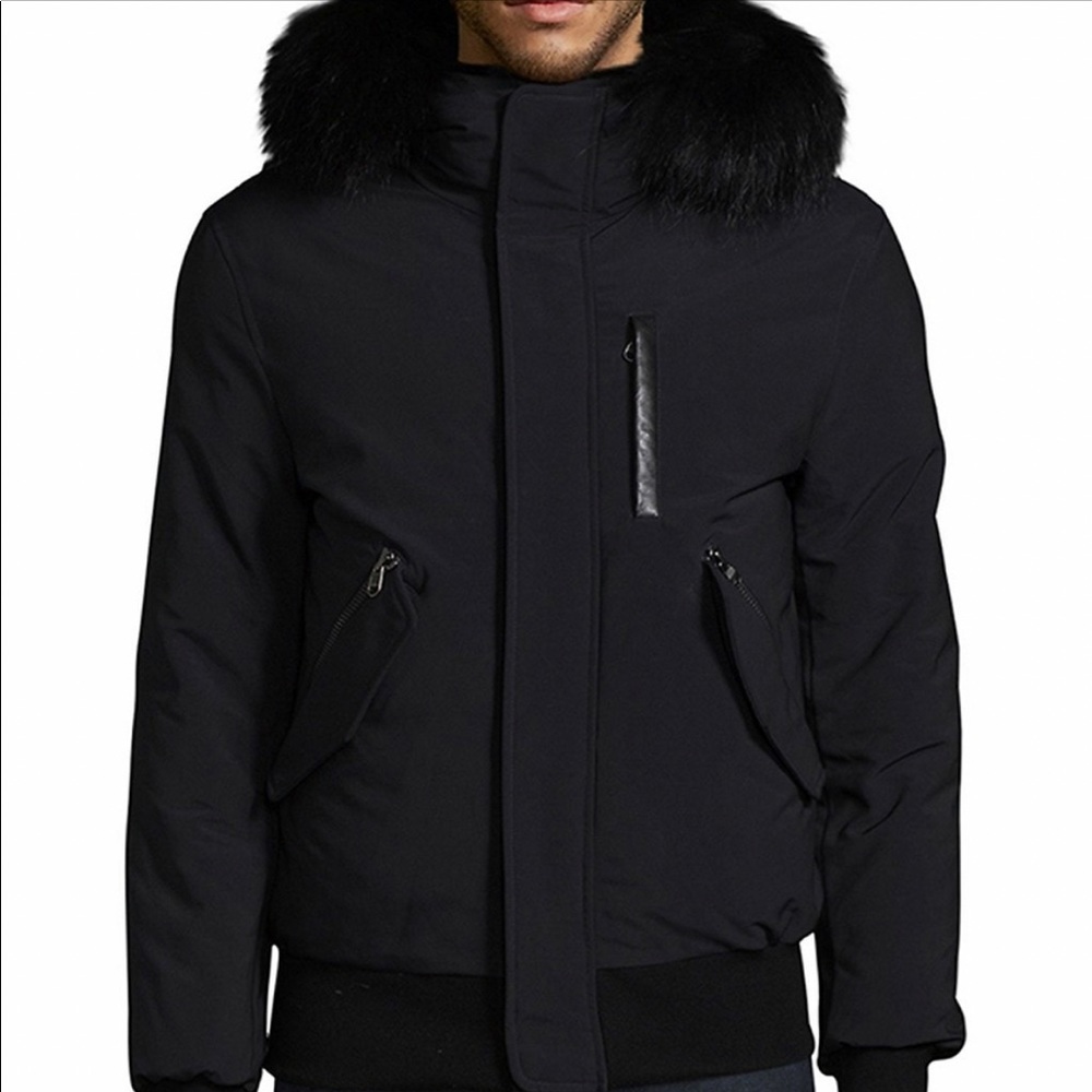 Mackage Men's Dixon-P Powder Touch Down Bomber NEW with tags (Saks Fifth Avenue)